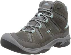 KEEN Damen Circadia Mid Waterproof Wanderstiefel, Steel Grey/Cloud Blue, 39 EU von KEEN