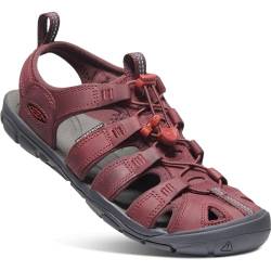 KEEN Damen Clearwater CNX Sandalias, Wine/Red Dahlia Leather, 40.5 EU von KEEN