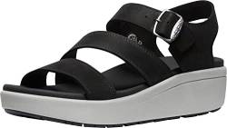 KEEN Damen Ellecity Backstrap Slingback Sandalen, Black/Drizzle, 40.5 EU von KEEN