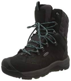 KEEN Damen Revel 4 High Polar Schneestiefel, Black/North Atlantic, 36 EU von KEEN