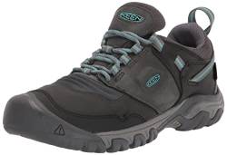 KEEN Damen Ridge Flex Waterproof Wanderstiefel, Raven/Porcelain, 39 EU von KEEN