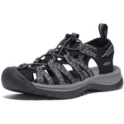 KEEN Damen Whisper Sandalen, Schwarz (Black/Steel Grey), 39 EU von KEEN