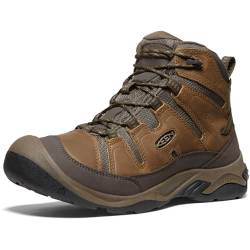 KEEN Herren Circadia Mid Waterproof Wanderstiefel, Bison/Brindle, 42 EU von KEEN