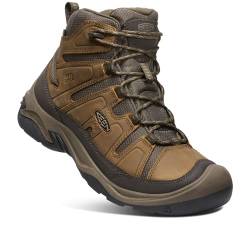 KEEN Herren Circadia Mid Waterproof Wanderstiefel, Bison/Brindle, 42.5 EU von KEEN