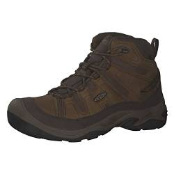 KEEN Herren Circadia Mid Waterproof Wanderstiefel, Bison/Brindle, 44 EU von KEEN