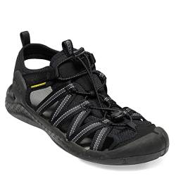 KEEN Herren Drift Creek H2 Sandalen, Black/Black, 44 EU von KEEN