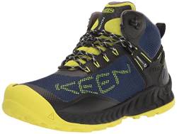 KEEN Herren NXIS Evo Mid Waterproof Wanderstiefel, Black/Evening Primrose, 44.5 EU von KEEN