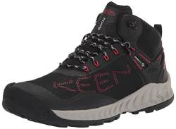 KEEN Herren NXIS Evo Mid Waterproof Wanderstiefel, Black/Red Carpet, 42 EU von KEEN