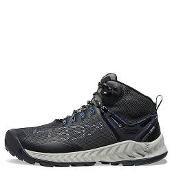 KEEN Herren NXIS Evo Mid Waterproof Wanderstiefel, Magnet/Bright Cobalt, 41 EU von KEEN