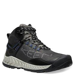 KEEN Herren NXIS Evo Mid Waterproof Wanderstiefel, Magnet/Bright Cobalt, 42.5 EU von KEEN