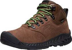 KEEN Herren NXIS Explorer Mid Waterproof Wanderstiefel, Bison/Golden Yellow, 42 EU von KEEN