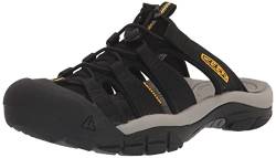 KEEN Herren Newport Slide-m Pantoletten, Schwarz Gelb, 44 EU von KEEN