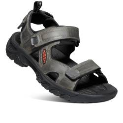 KEEN Targhee 3 Herren-Sportsandalen, offener Zehenbereich, Grau/Schwarz, Größe 46 EU von KEEN