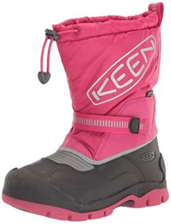 KEEN Unisex Kinder Snow Troll Waterproof Schneestiefel Winterstiefel, Fuchsia Purple Silver, 25 EU von KEEN