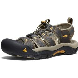 Keen Herren Newport H2 Sandalen Trekking-& Wanderschuhe, Grün (Raven/Aluminum), 43 EU von KEEN