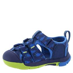 Keen Unisex Kinder Newport H2 Sandale, Blau (Blue Depths/Chartreuse), 27/28 EU von KEEN