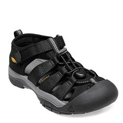 Keen Unisex Kinder Newport H2 Sandale, Schwarz (Black/Keen Yellow), 24 EU von KEEN