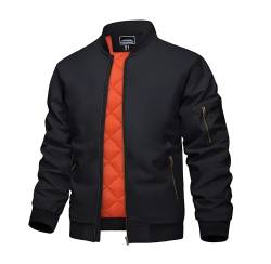 KEFITEVD Bomberjacke für Männer Steppjacken Winter Active Coat Fleece Military Outerwear Varsity Bomberjacke für Männer von KEFITEVD