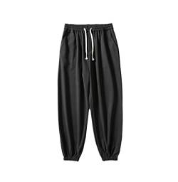 KEHAIOO Streetwear Sweatpants Freizeithose Herren Haremshose knöchellang Jogger Sportwear Hose, Schwarz , 34-37 von KEHAIOO