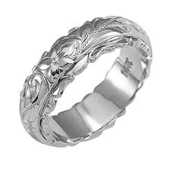 KEIZHUONIQIU und Goldring- 925 silberner Splitter, der elegante Schmuck-Ringe Wedding ist Ringe Werfen Kinder (Silver, 11) von KEIZHUONIQIU
