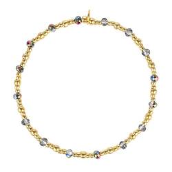 KELITCH Boho Kristall Strand Armbänder Goldene Perlen Strecken Armbänder Wunderschöner Schmuck Für Damen von KELITCH