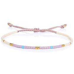 KELITCH Damen Freundschaftsarmbänder Miyuki Perlen Strang Armbänder Armreifen Handgefertigte Boho Charm Schmuck von KELITCH