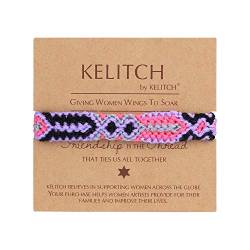 KELITCH Farbe Perlen Armband Handmade Wicklen Armband Armreifen Schmuck (Lila) von KELITCH