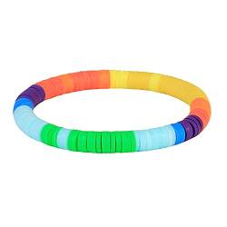 KELITCH Neu Stretch Armbänder Regenbogen Farbe HEISHI Perlen Armbänder Armreifen Für Damen von KELITCH