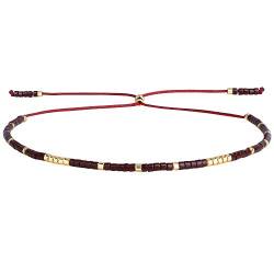 KELITCH Neue Miyuki Seed Bead Wrap Armbänder Gewebte böhmische Freundschaftsarmbänder Armreifen für Damen (Coffee O) von KELITCH