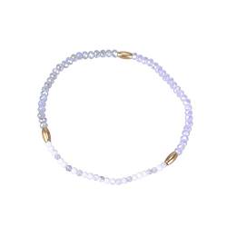 KELITCH Strang Armbänder Charms Howlite Glas Kristall Perlen Charme Armband Zum Frau Mädchen von KELITCH