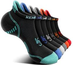 KEMISANT Sneaker Socken 6 Paar, Socken Herren Sportsocken Laufsocken Knöchelsocken Kurzsocken,Atmungsaktive Anti Schweiß,6Paare-Schwarz2502,47-50 EU von KEMISANT