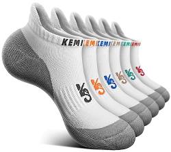 KEMISANT Sneaker Socken 6 Paare, Socken Herren Laufsocken Knöchelsocken Kurzsocken,Fußgewölbestütze Atmungsaktive Anti Schweiß(6Paare,39-42) von KEMISANT