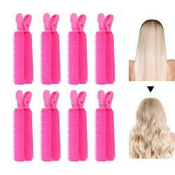 8 x Volumen-Haarspangen, sofortige Haarroller-Clips, DIY-Natura-Klammern, Haarspangen, Lockenwickler für kurzes und langes Haar für Frauen und Mädchen von KENANLAN