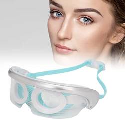 Beheiztes Augenmassagegerät, 3 LED-Leuchten, Vibration, Visuelle Heißkompresse, Intelligentes Elektrisches Augenmassagegerät Zum Entspannen von KENANLAN