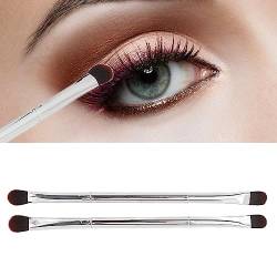 Make-up-Lidschattenpinsel, 2 Stück Lidschattenpinsel-Set mit Weichem Haar, Doppelseitiger Augenlid-Make-up-Pinsel, Kosmetisches Werkzeug für Frauen von KENANLAN