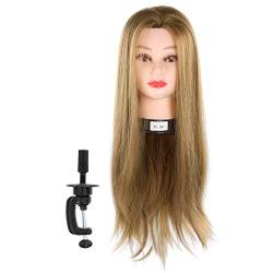Schaufensterpuppenkopf, KENANLAN Übungspuppe Kosmetikpuppe Haarstyling-Trainingskopf mit Haaren von KENANLAN