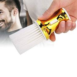 Tragbare Haarhals-Reinigungs-Staubbürste, Haarfegerbürste, Styling-Werkzeug (Gold) von KENANLAN
