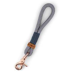 KENSONS for dogs SCHLÜSSELANHÄNGER | Silber-Grau | Schlüsselband | Lanyard für Männer und Frauen - mit Liebe HANDGEMACHT | Geschenk | Valentinstag | Geburtstag von KENSONS for dogs