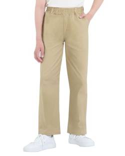 KEREDA Jungen Hosen Kinder Cargohose Chino Hose Jogginghose Baumwolle,Khaki,EU 158-164,Manufacturer 160 von KEREDA