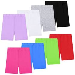 KEREDA Kurze Hose Mädchen Radlerhose Kurze Leggings Shorts Kinder Boxershorts Sport 2-10 Jahre 8 Paar, A 4-5 Jahre von KEREDA