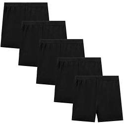 KEREDA Mädchen Unterhosen Boxershorts Panty 2-10 Jahre 5 Paar, Schwarz, 2-3 Jahre von KEREDA