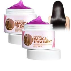 5 Seconds Magical Hair Treatment für Männer und Frauen, Keratin Repair Hair Mask, 2024 New Keratin Hair Treatment, für Haarreparatur Nähren Wiederherstellen Glätten (2pcs) von KEVGNRO