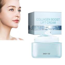 Collagen Boost Lift Cream, Collagen-Gesichtscreme mit Hyaluronsäure gegen Falten, Anti-Aging Collagen Creme für das Gesicht (1pcs) von KEVGNRO