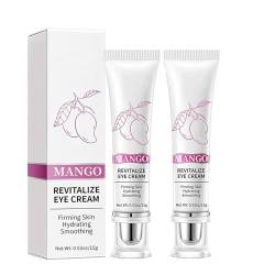 Eyelift Serum Medilisk - Mango Revitalize Eye Cream,Hyaluronic Acid Repair Cream,Straffende Haut Feuchtigkeitsspendend Glättend,Entfernt 99% der Augensäcke & Dunkle Ringe (2pcs) von KEVGNRO