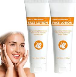 Fresh24 Sweat-Absorbing Lotion, schweißabsorbierende Gesichtslotion, Anti-Schweiß für Gesicht, Stirn und Kopfhaut und Kontrolle von fettigem Gesicht (2pcs) von KEVGNRO