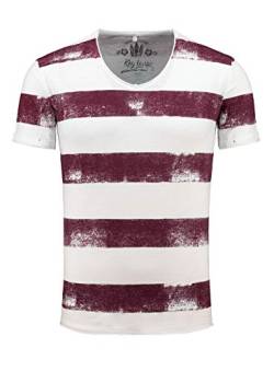 KEY LARGO Herren AIRFLIGHT v-Neck T-Shirt, Bordeauxrot, M von KEY LARGO