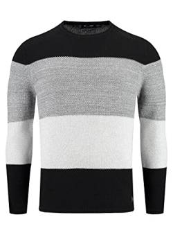 KEY LARGO Herren JOGI Round Neck Pullover, Black (1100), XL von KEY LARGO