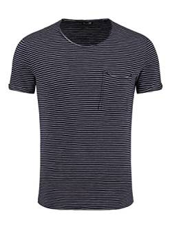 KEY LARGO Herren MT Orbit Round T-Shirt, Navy-Offwhite (2207), S von KEY LARGO