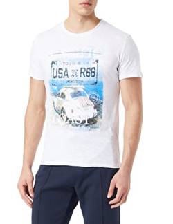 KEY LARGO Herren MT Road Trip Round T-Shirt, White (1000), M von KEY LARGO