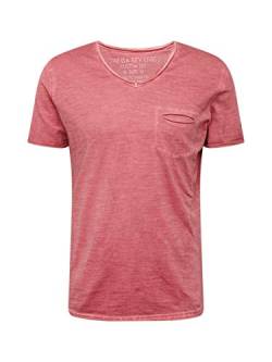 KEY LARGO Herren SODA New v-Neck T-Shirt, Desert red (1345), M von KEY LARGO